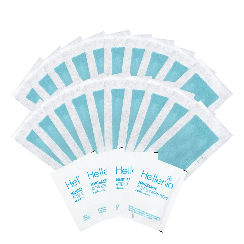 Hellenia 20 стрічок для тіла та ніг + 4 вологі серветки (Aloe Vera) SS
