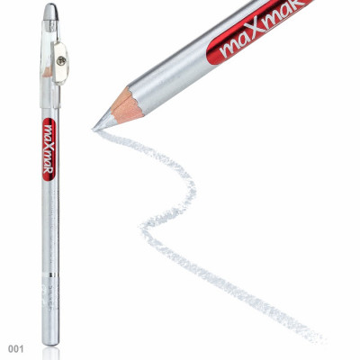 MC-004 Олівець для очей та губ із стругалкою № 01 Silver