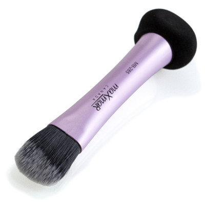 MB-285 Двійний пензлик для пудри, румян, хайлайтерів + спонж