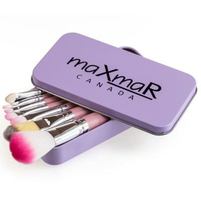 MB-210 Набір пензликів з 7 інструментів в металевому футлярі PINK