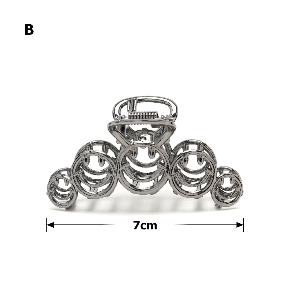 Заколка краб для волосся металевий 23629 ШТ