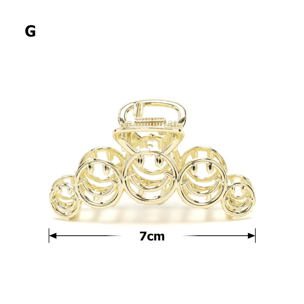 Заколка краб для волосся металевий 23629 ШТ