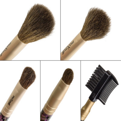 MB-205 Набір пензликів з 5 інструментів в прозорому футлярі (натуральний ворс)