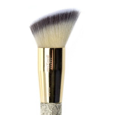 MB-259 Двійний пензлик для контуринга і коректора золотистий