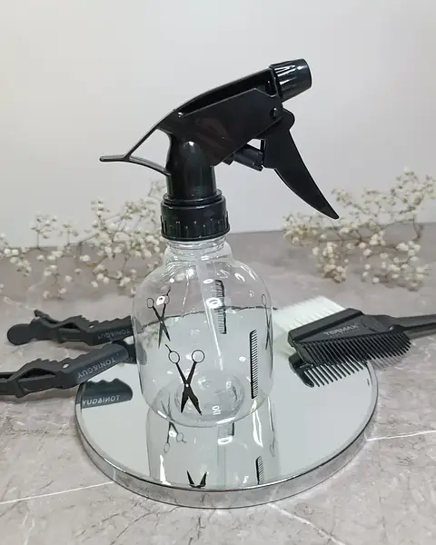 Пульверизатор перукарський круглий прозорий Естет