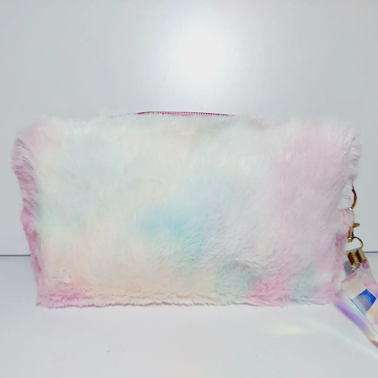 Косметичка жін хутро форма бочечка 1-0499