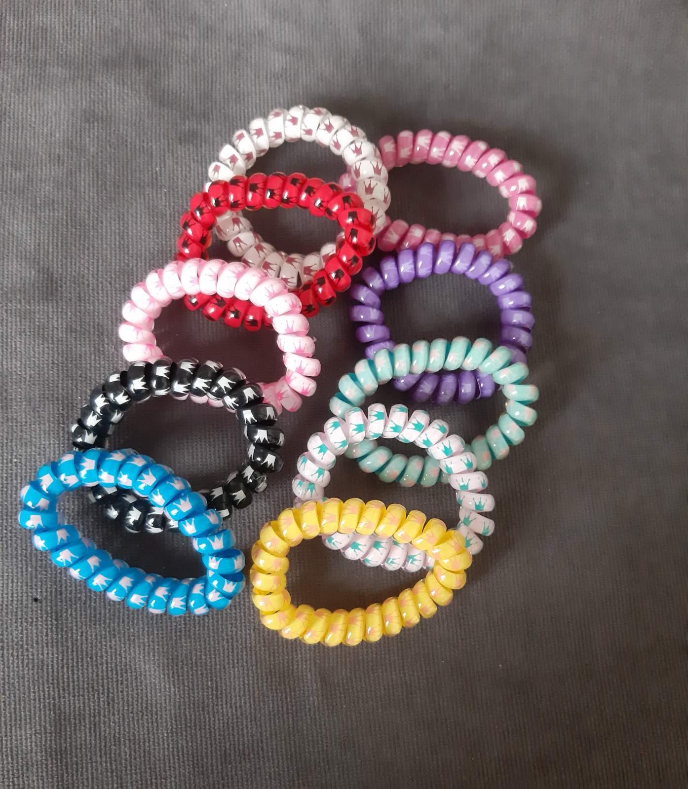 Резинка-пружинка корона силікон(10шт) 0308-146